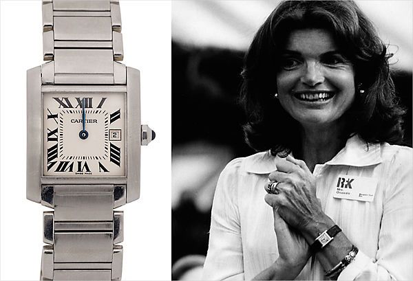 cartier tank watch worn by jackie kennedy