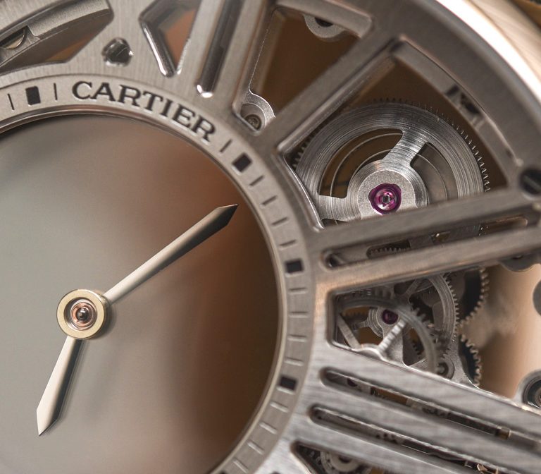 Replica Cartier Rotonde De Cartier Mysterious Hour Skeleton Watch