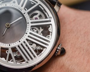 Replica Cartier Rotonde De Cartier Mysterious Hour Skeleton Watch