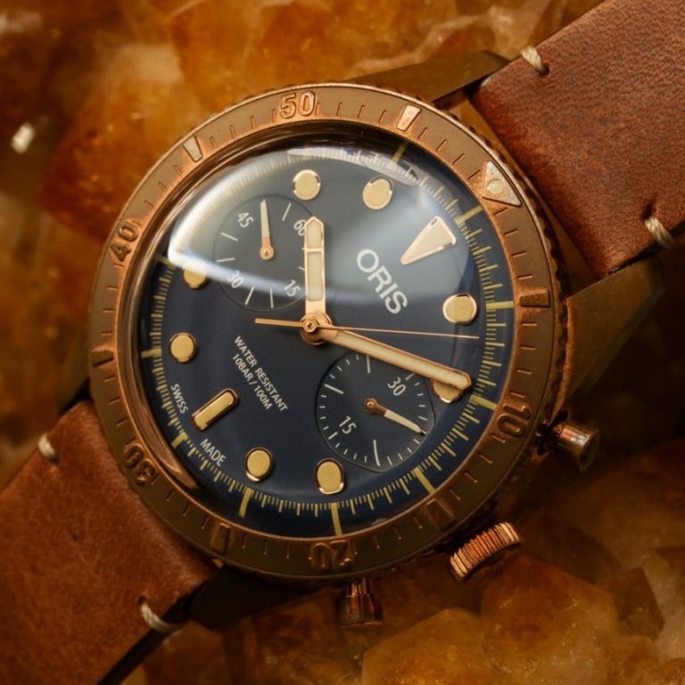 Limited Edition Replica Oris Carl Brashear Chronograph Bronze Watch For 2018 New Year