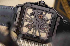 Introducing The Swiss Cartier Santos Skeleton ADLC Luminescent Noctambule Replica