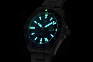 New Released of TAG Heuer Aquaracer Automatic Blue Dial Calibre 7 GMT 43mm Replica