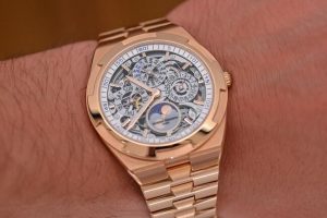 Replica Vacheron Constantin Overseas Perpetual Calendar Ultra-Thin Skeleton Pink Gold 4300V Watch Review