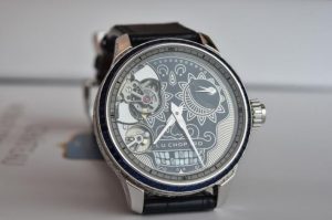 Replica Chopard L.U.C Full Strike Día De Los Muertos 18K White Gold 42.50mm Watch Guide 1