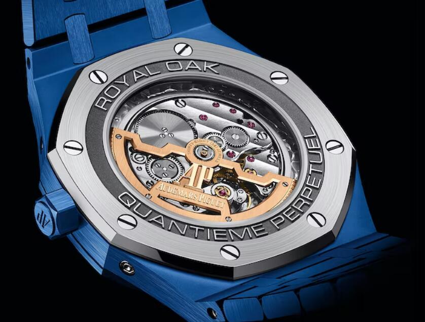 The Replica Audemars Piguet Royal Oak Perpetual Calendar Automatic Blue Ceramic 41mm Watches 1
