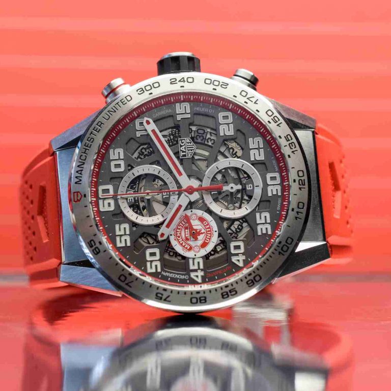 Swiss Replica TAG Heuer Carrera Heuer 01 Manchester United Special Edition Chronograph 43mm Watch For 2018