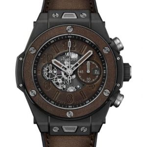 Replica Hublot Big Bang Unico Berluti Cold Brown Ceramic Watch Introducing 1