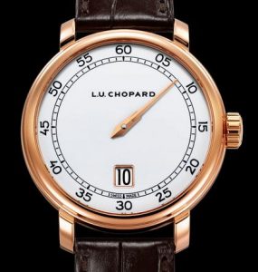 Limited Edition Replica Chopard L.U.C Eight-Day Jump Hour 18k Rose Gold 40mm Watch 1