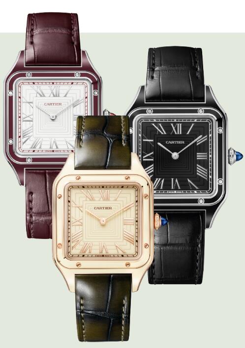 Limited Edition Replica Cartier Santos Dumont Manual Wound Gold Platinum And Steel Watches 1